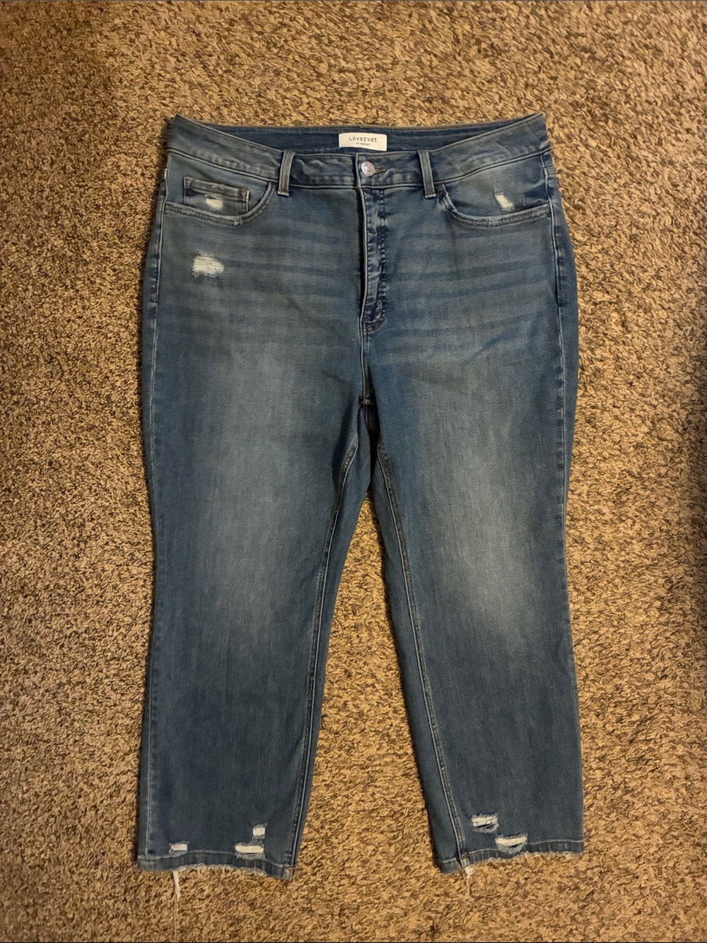 Lovervet high rise slim straight Jeans - size 20W